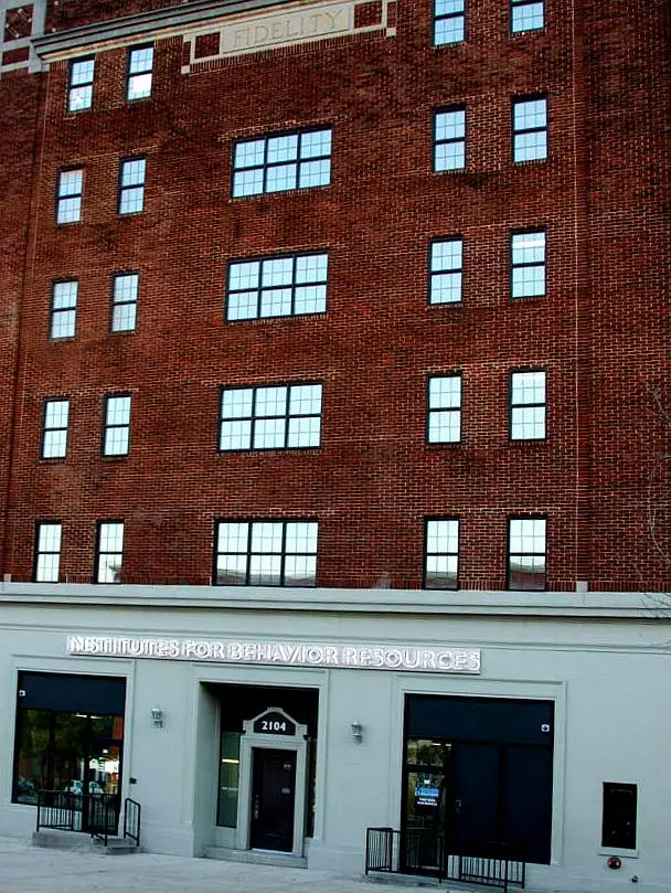 Exterior view of the Institute for Behavioral Research's (IBR) headquarters in Baltimore, Maryland, symbolizing over six decades of pioneering behavioral science research, clinical services, and education since 1960.