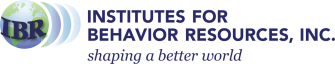 Institutes for Behavior Resources , Inc. logo with tag line Shaping a Better World
